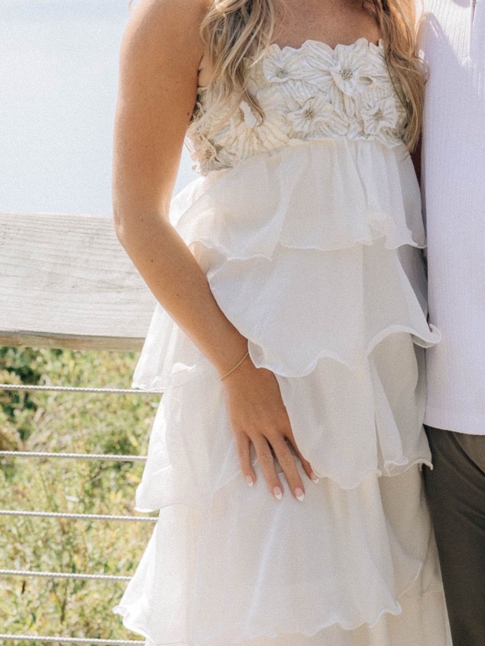 Show me your mumu Gabriella maxi dress , white S - Picture 2 of 3